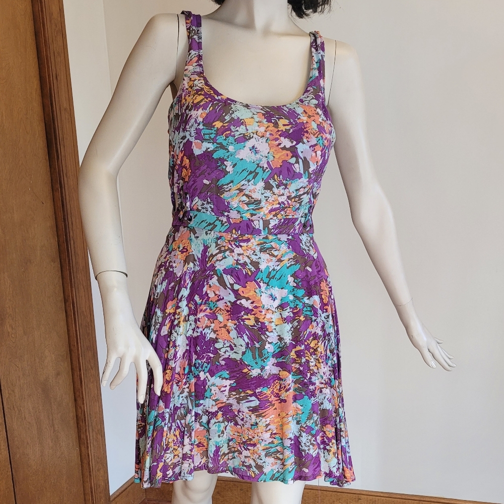 Lucca Couture Purple Skater Dress, Size 2